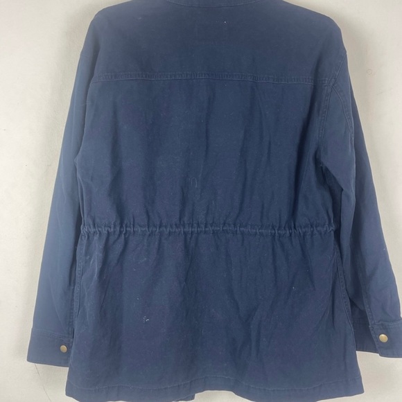Old Navy Navy Blue Drawstring Waist Pea Coat EUC Size S - Picture 2 of 5